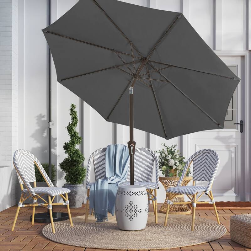 10ft Patio Market Umbrella with Crank & Tilt,UV-Risistant