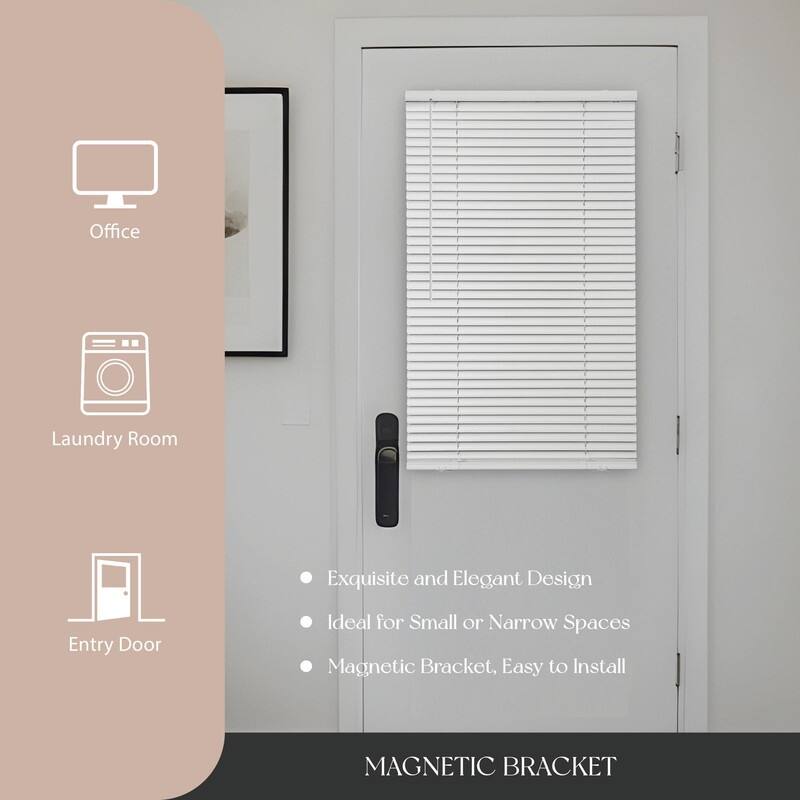 Magnet Mini Blinds for Metal Steel Doors