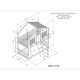 preview thumbnail 5 of 50, Elegance Unique Design Wood House Roof bunk Bed,Minimalistic Design Kid's Bunk Bed