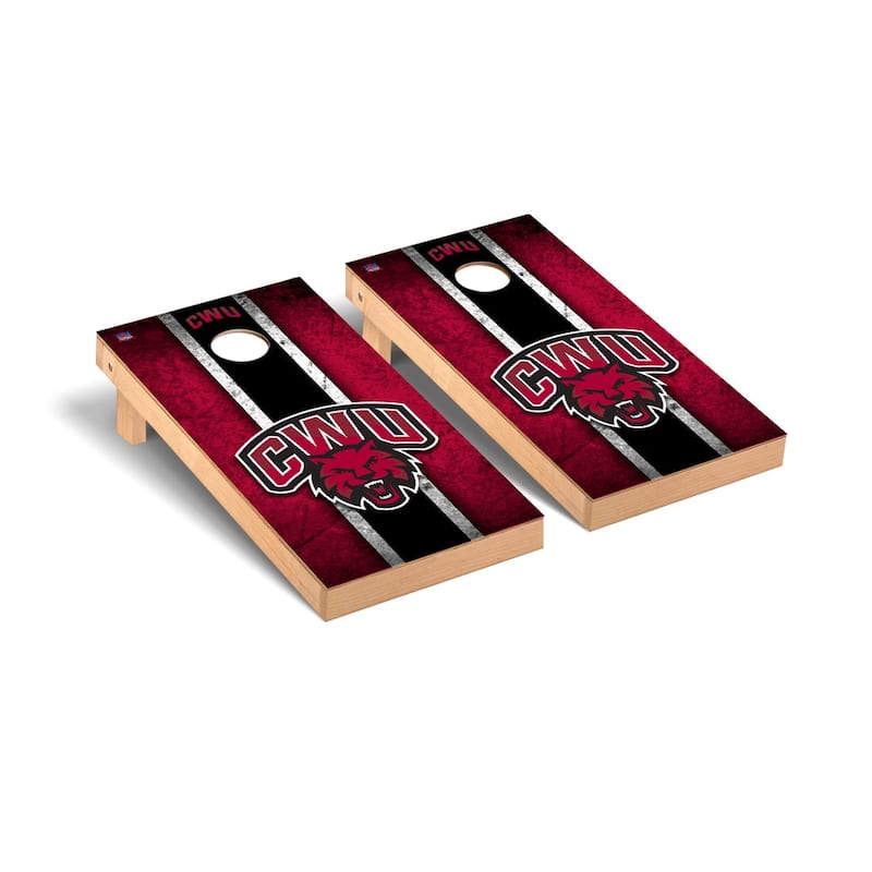 Central Washington Wildcats Vintage Cornhole Board Set