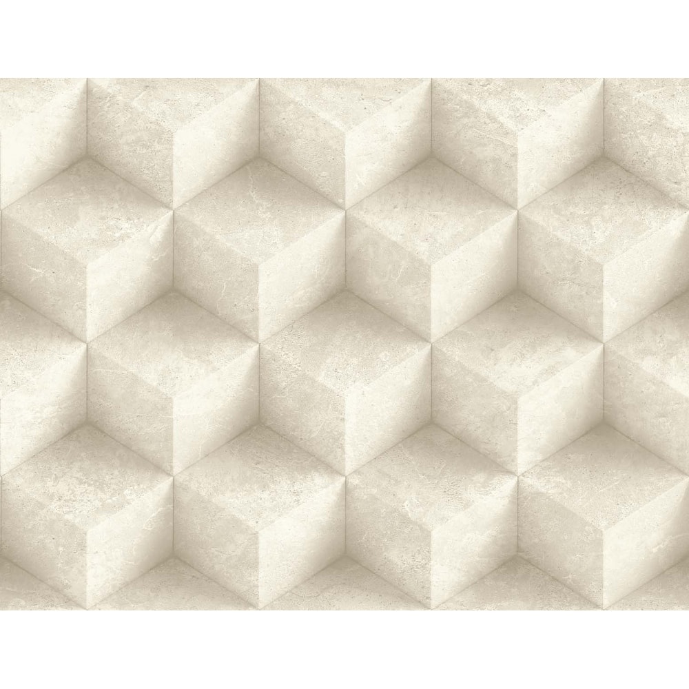 Seabrook Designs Faux Concrete Diamonds Unpasted Wallpaper