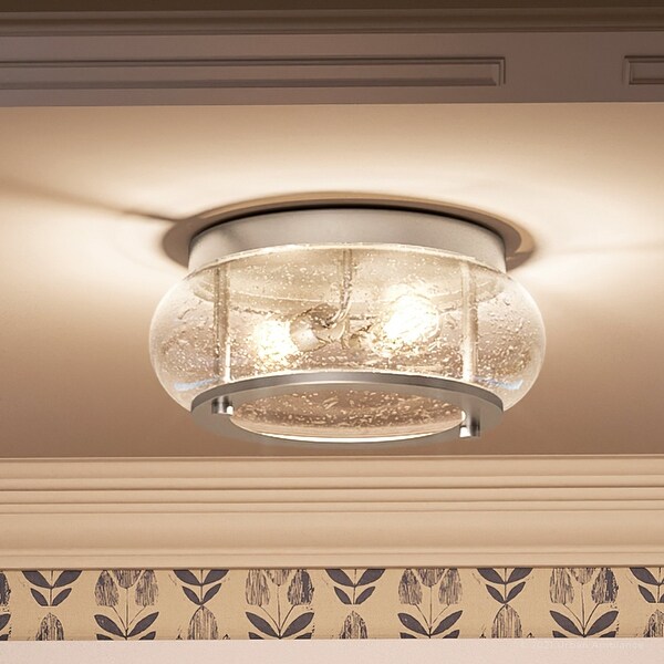 Beachy flush mount ceiling light