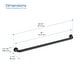 preview thumbnail 11 of 30, 36-Inch Stainless Steel Bathroom Safety Grab Bar