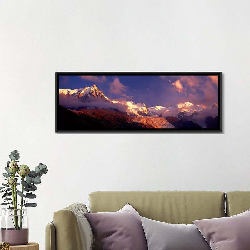 iCanvas "Aiguille du Midi, Mont Blanc Massif, Haute-Savoie, Rhone-Alpes, France" by Panoramic Images Framed Canvas Print