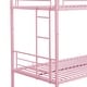 preview thumbnail 11 of 11, Modern Style Twin Over Twin Metal Bunk Bed,Easy Assembly,No box spring needed,Sturdy System