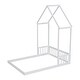 preview thumbnail 6 of 7, Full House-shaped Roof Headboard Floor Bed Kidsbed, White