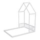preview thumbnail 15 of 25, House-Style Funny Full House-shaped Roof Headboard Floor Kids Furniture Bed Kidsbed, Grey