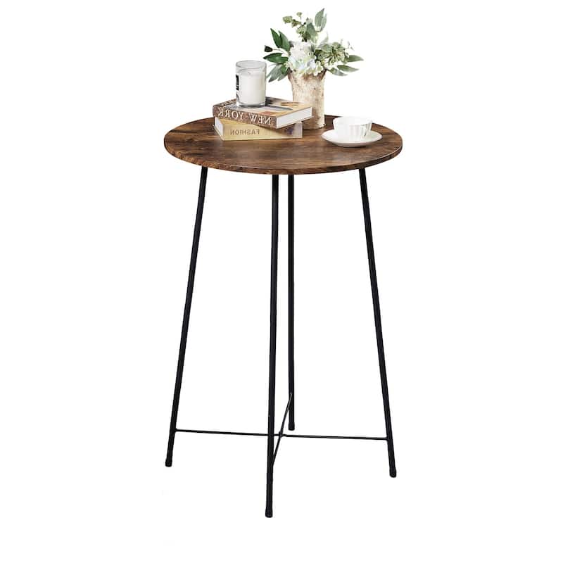 Taomika, Bistro Pub Table Round Dining Table-Brown/Black/Coffee/Maple Color-Four Colors