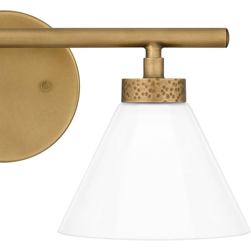 Ira 2-Light Weathered Brass Vanity Light