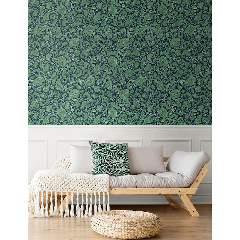 NextWall Tonal Paisley Peel and Stick Wallpaper