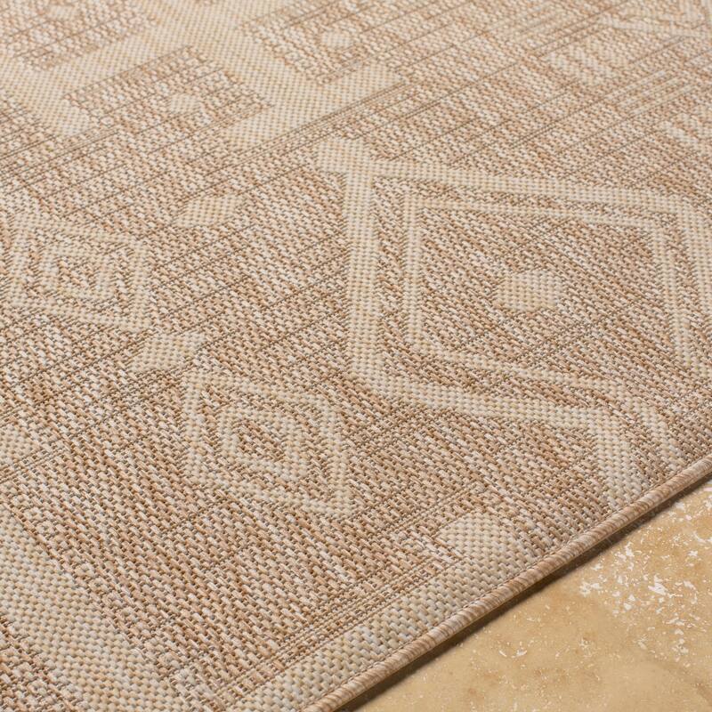 Livabliss Aicu Boho Diamond Indoor/ Outdoor Area Rug