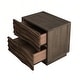 preview thumbnail 112 of 116, Wood NightStand with Metal Handle
