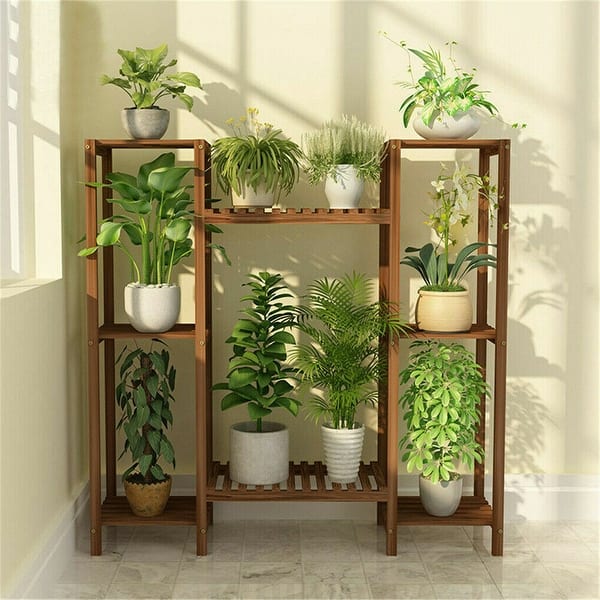 DIY Multifunctional 8 Tiers Garden Patio Plant Stand Flowers Rack Indoor Outdoor