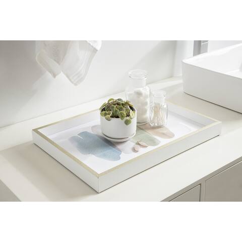 Amanti Art Decorative Wood Tray 13"x19" featuring 'Natural Swatches' by Wild Apple Portfolio