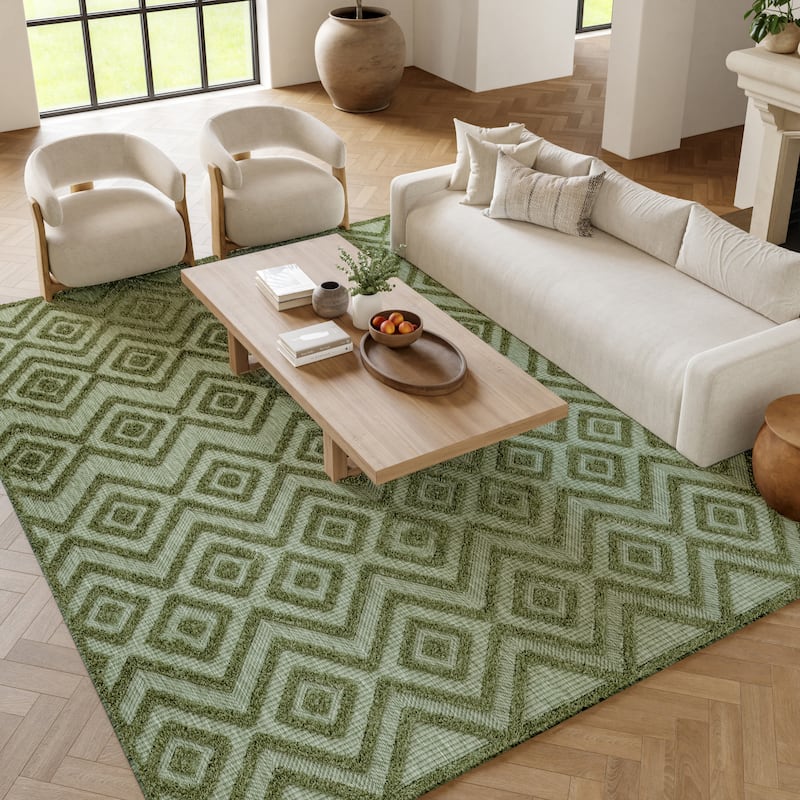 Nourison Versatile Indoor/Outdoor Geometric Flatweave Area Rug