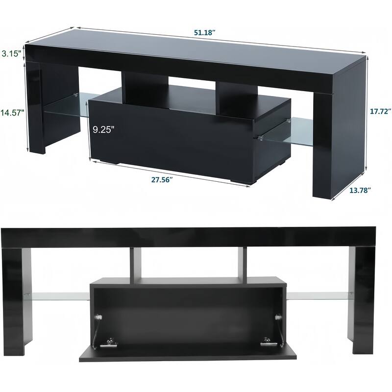 LED TV Stand Entertainment Center TV Console Table