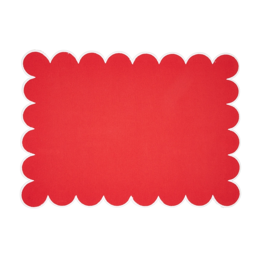 Eco Scallop Border Placemat (Set of 4) - 14"x20"