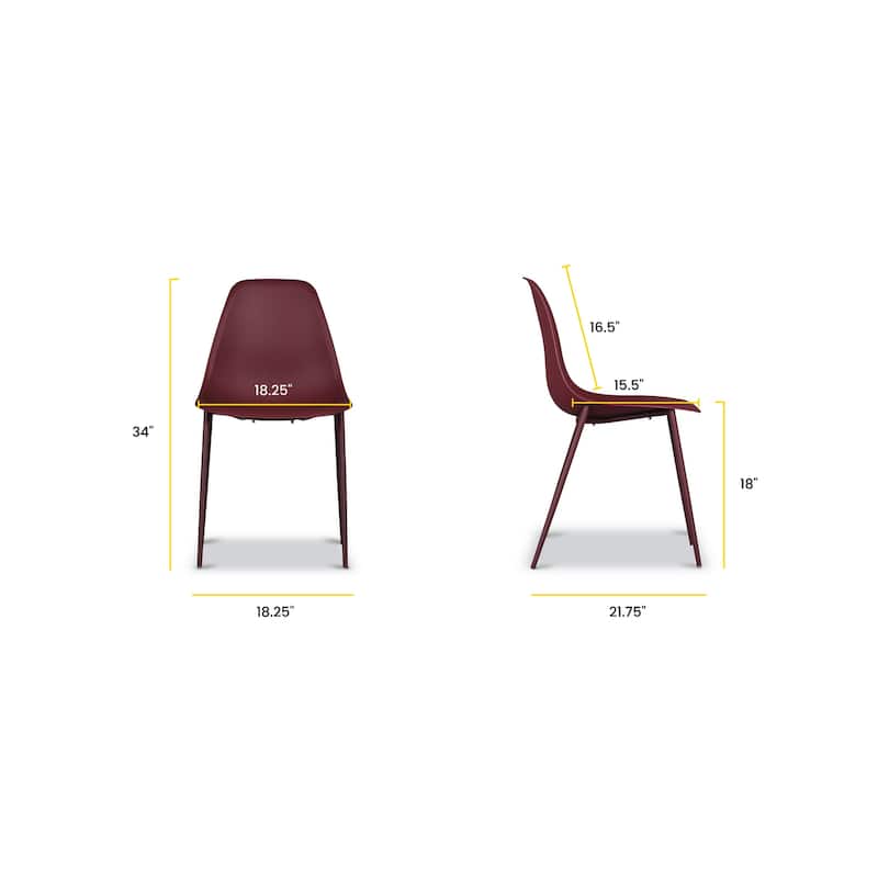 Poly & Bark Isla Dining Chair (Set of 2) - Indoor or Outdoor Use