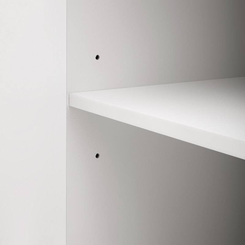 Light Luxury Sideboard with Adjustable Shelves, Curved Design Storage Buffet Cabinet for Living Room/Kitchen/Entryway/Hallway