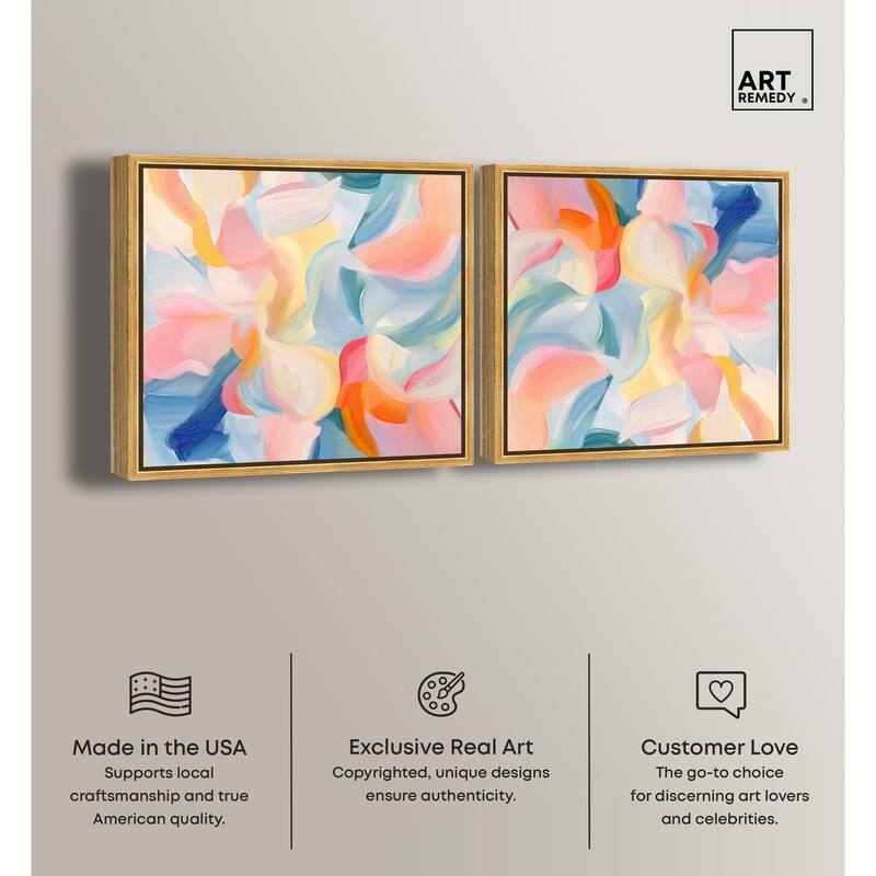 Mediterranean Pink Canvas by Art Remedy