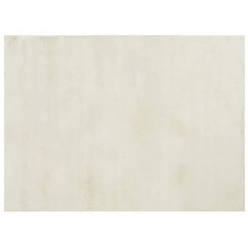 Ica 5 x 7 Area Rug, Non Slip Canvas Backing, Tie Dye Polyester, Off White - 5 x 7