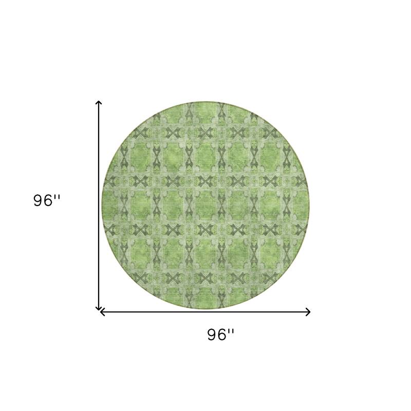 Alnaso Lush Floral Weather Resistant Timeless Fusion Outdoor Rug