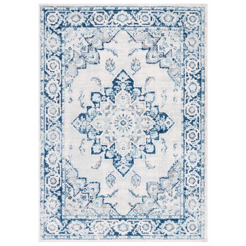 SAFAVIEH Tulum Venetia Bohemian & Eclectic Rug - 4' x 6' - Ivory/Blue