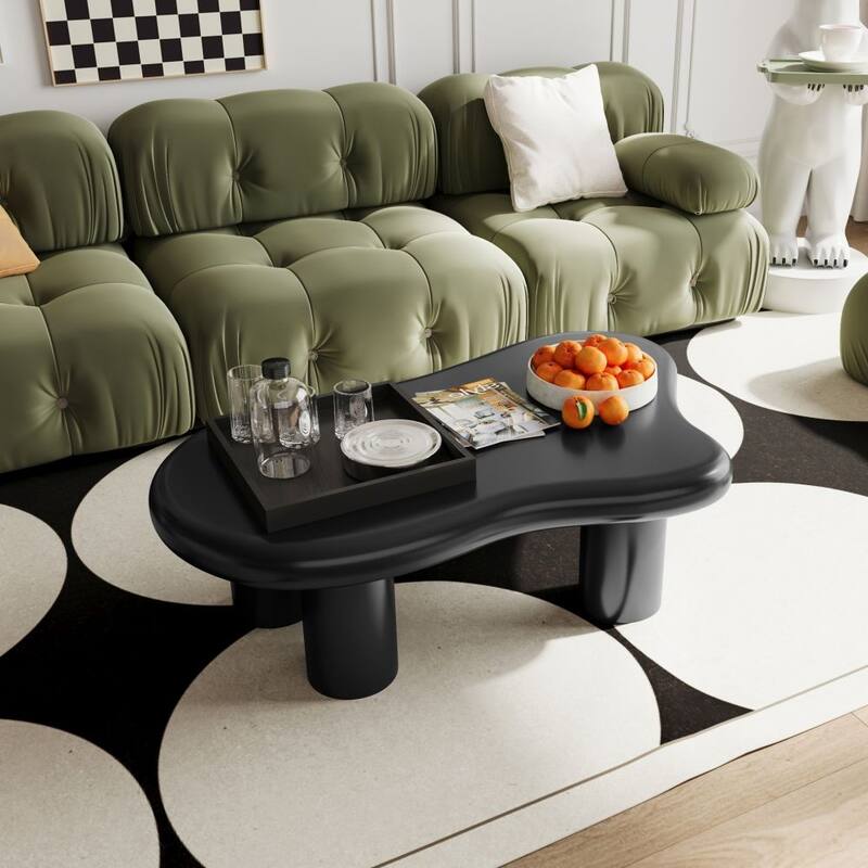 40 Inch Modern Cloud Shaped Coffee Table