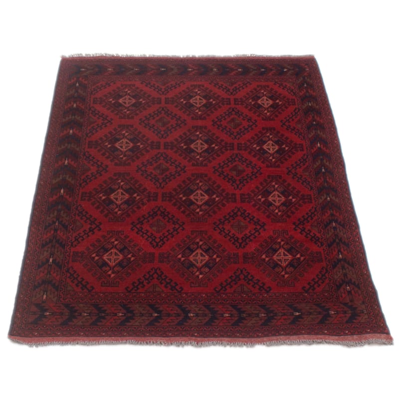 ECARPETGALLERY Hand-knotted Khal Mohammadi Red Wool Rug - 4'1 x 6'4