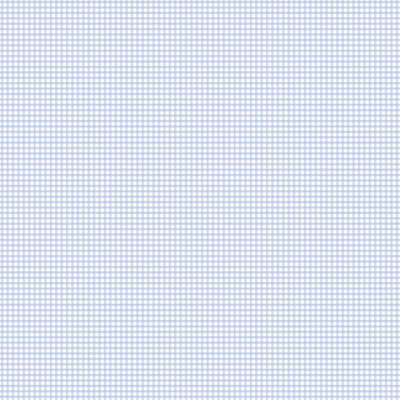 Galerie Wallcoverings Miniatures 2 Gingham Check Design Vinyl on Non-woven Matte Wallpaper Roll - 33 feet x 21 inches - Blue