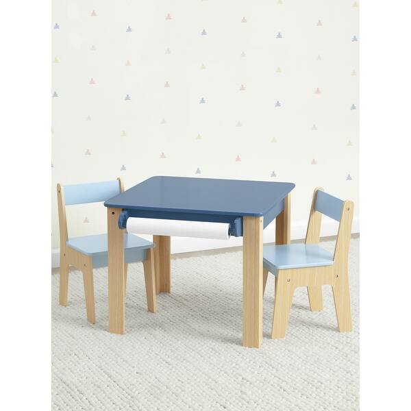 slide 2 of 10, Table and 2 Chair Set with Paper Roll Holder - Greenguard Gold Certified