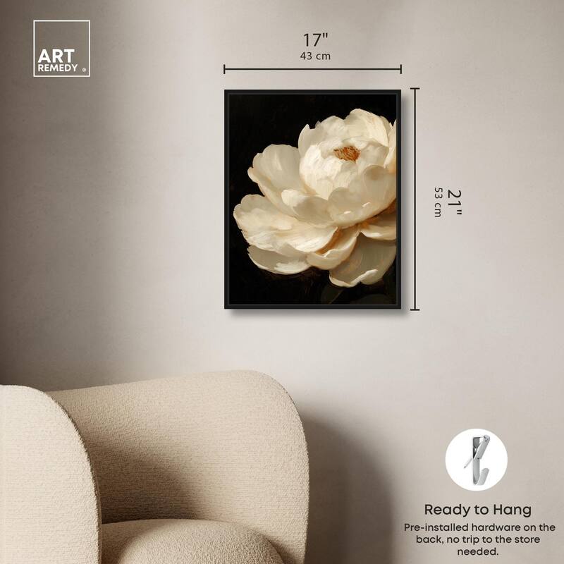 Dramatic Bloom Canvas by Art Remedy