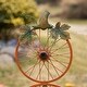 preview thumbnail 5 of 6, Glitzhome 33.75''H Fall Metal Bicycle Wheel Pumpkin Yard Stake or Hanging Decor (2 Functions)