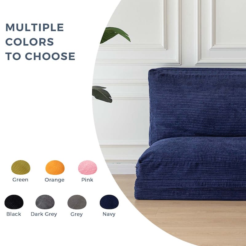 Corduroy Bean Bag Folding Sofa Bed