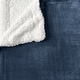 preview thumbnail 7 of 5, Linery & Co. Velvet Plush Reversible Sherpa Throw Blanket