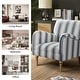 preview thumbnail 43 of 48, HULALA HOME Seip Modern Striped Arm Chair with Spindle Wood Legs Set of 2