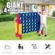 preview thumbnail 8 of 20, Jumbo 4-to-Score Giant Game Set with 42 Jumbo Rings and Quick-Release Slider - 47.5" x 17" x 41" (L x W x H)