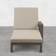 preview thumbnail 22 of 62, Benton Modern Aluminum Lounge Outdoor Double Chaise with Cushion - N/A