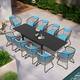 Option Table-Black&Chair-Blue