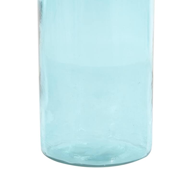 Recycled Glass Handmade Spanish Decorative Vase - Clear, Blue or Teal - Roche River Decor