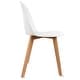 preview thumbnail 67 of 71, Set of 4 Plastic Dining Side Chair Wood For Event Kitchen Office Event Garden Patio Cafe Indoor Outdoor