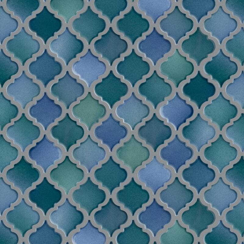 Merola Tile Hudson Tangier Aquamarine 12-3/8" x 12-3/8" Porcelain Floor and Wall Tile