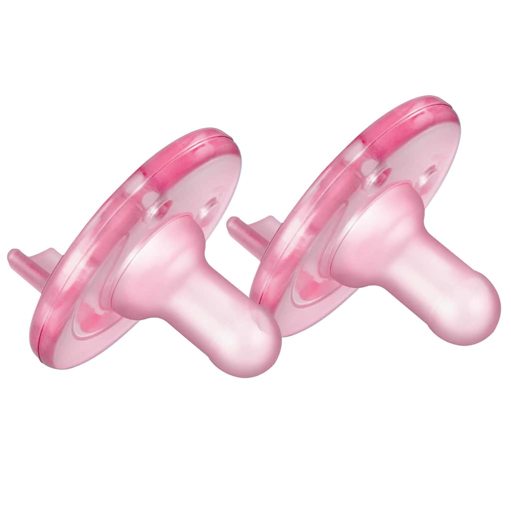 Soothie Pacifier 3 to 18 Month 2 Pack in Pink