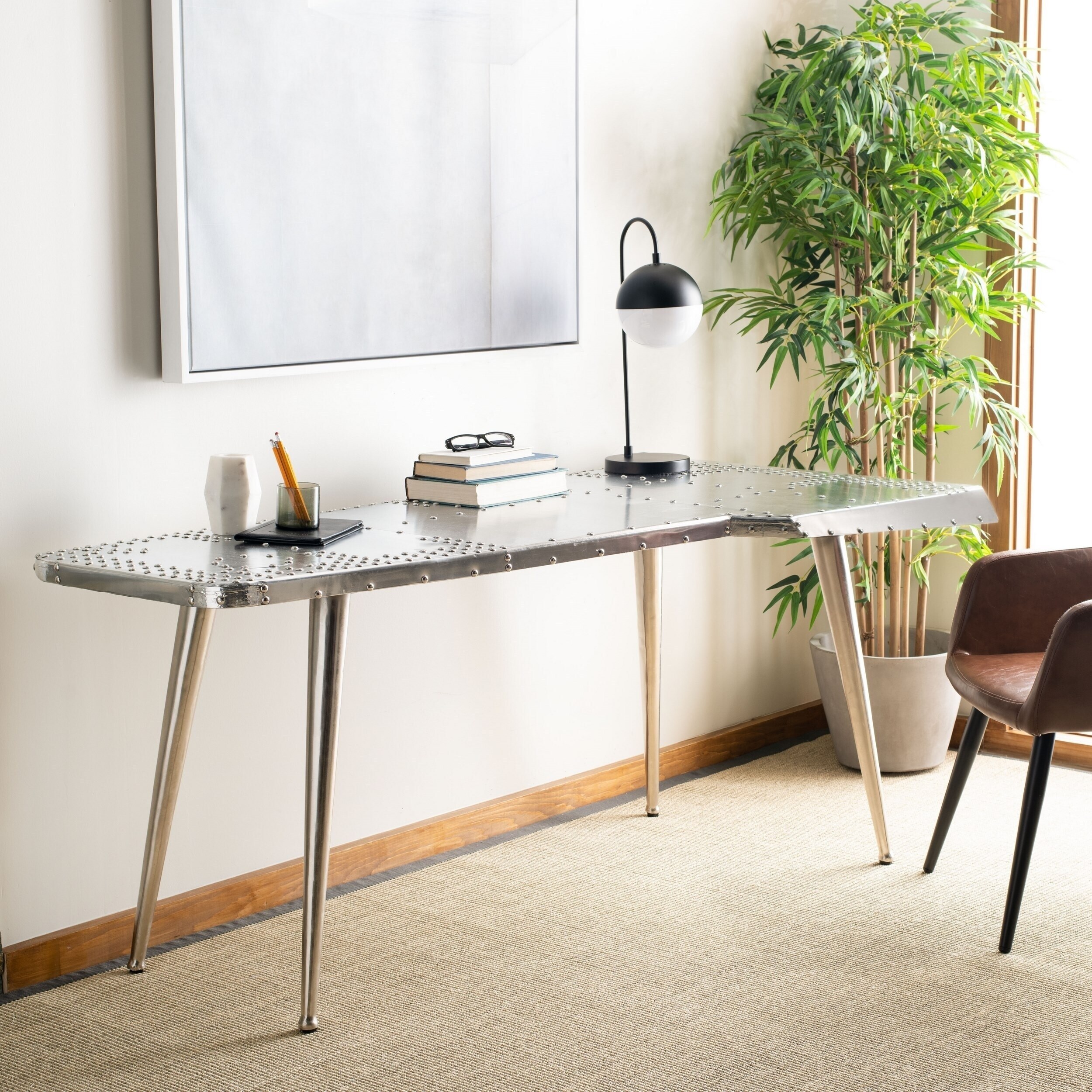 Safavieh Aviator Silver Writing Desk Overstock 9048909