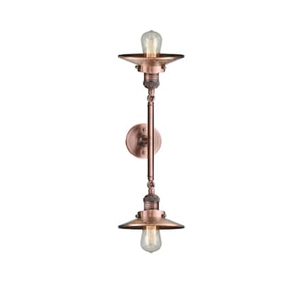 Innovations Lighting Railroad 2 Light 19" Wide Bathroom Vanity Light