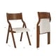preview thumbnail 3 of 27, Set of 2 Upholstered Folding Dining Chair, Wood Frame Dining Table Guest Chair, Living Room Lounge Chair, Studio Business Chair
