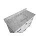 preview thumbnail 6 of 10, KitchenBathCollection Tuscany 48" Bathroom Vanity with Carrara Marble Top