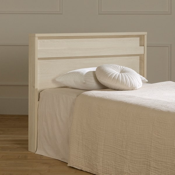 slide 2 of 11, South Shore August Headboard Bleached Oak