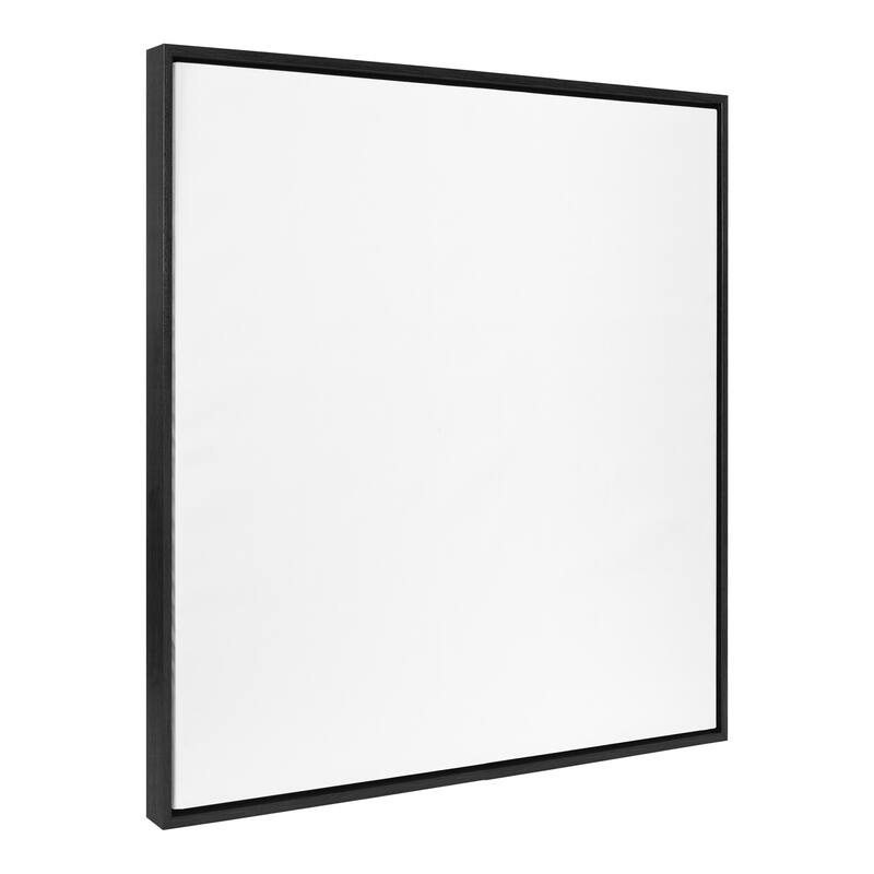 Kate and Laurel Sylvie Blank Framed Canvas - 30x30 - Black