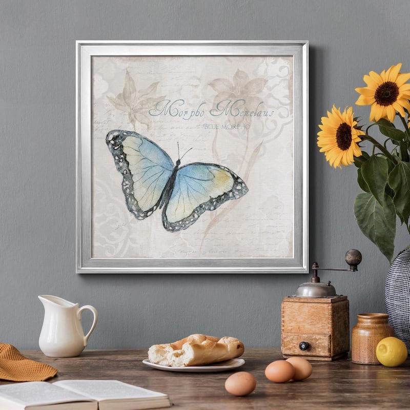 Postcard Butterfly III-Premium Framed Canvas - Ready to Hang
